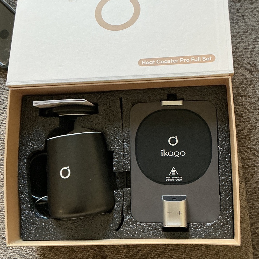 NWT Ikago Heat Coaster Pro Full Set in Black, full set